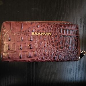 Brahmin Croc Embossed Wallet